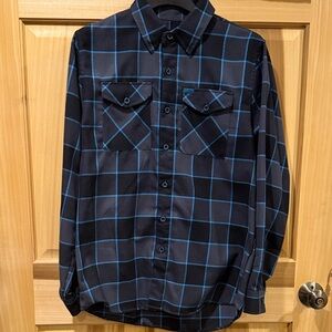 Dixxon Men's Blue Checkered Shirt